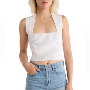 NSR Square Neck Sleeveless Knit Top – New With Tags